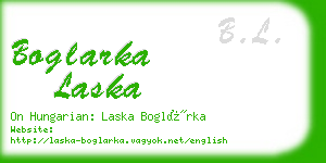 boglarka laska business card